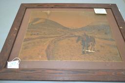 Framed Print "The Prospector" Jim Peter Herd of California 27"x 21"