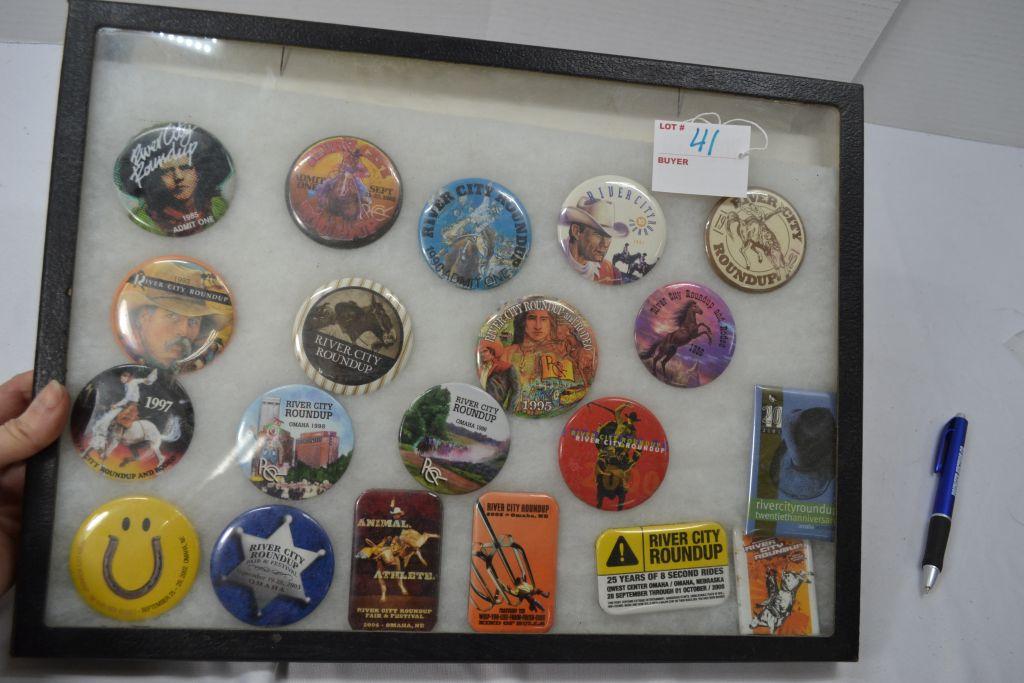 Collection of Collectors Rodeo Pins, Years From 1985 to 2006