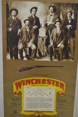 Winchester Arms Collectors Association "Big Game" 2000 Calendar; Calendar is 13" wide x 22" Tall and