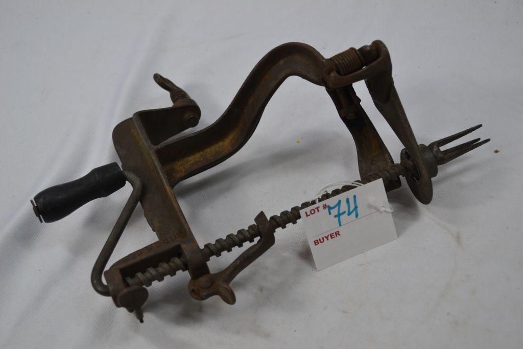 Vintage Patented June 9-85 Little Star Apple Peeler