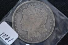 1921 Morgan Dollar; VF/XF