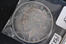 1923-S Peace Dollar; VF/XF