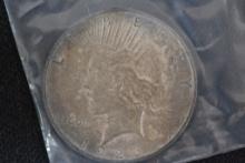 1926 Peace Dollar; AU