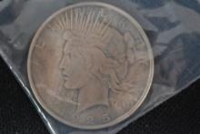 1925 Peace Dollar; VF