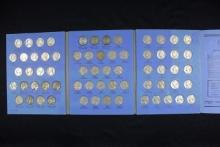 Complete Book of Jefferson Nickels including 1938 to 1961-D with 11 35%  Silver Nickels