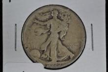 1920 Walking Liberty Half Dollar; VG