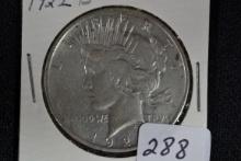 1922-D Peace Dollar; F