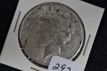 1923-S Peace Dollar; XF