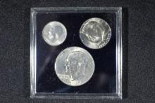 1976 Three Coin Set w/Display Holder