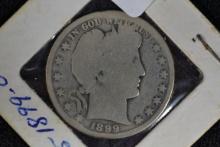 1899-O Barber Half Dollar; AG