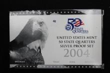 2004 United States Mint 50 State Quarters Silver Proof Set