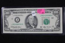 1993 Kansas City One Hundred Dollar Bill; Unc.