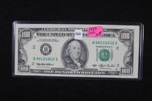 1993 New York One Hundred Dollar Bill; Unc.
