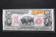 1901 Buffalo Ten Dollar Bill; Speelman and White; Unc.