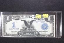 1899 One Dollar Black Eagle Silver Certificate; Elliott and White; Unc. 63