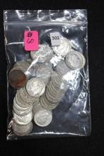 1 Lot of 60 Silver Roosevelt Dimes