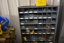 56-Compartment Bolt Bin on Stand including Assorted Commercial-Grade Nuts and Bolts