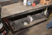 Shop-built Steel Workbench; Approx. 5-1/2'x3'x18"