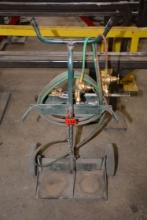 Rubber-Wheeled Oxyacetylene Torch Cart w/Victor Regulator; No Bottle