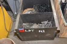 Parts Bin w/Pivot Bolts, Etc.; LOT INCLUDES BIN PLUS PARTS