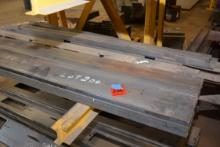 1 Lot of 4 Pieces of 8" Channel Steel, 80" Length and 1 Lot of Prefab Bumpers, 81-3/4" Length