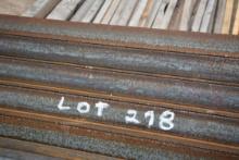 1 Lot of 133 Pieces of 2"x2"x1/16" Angle Steel; 75-1/2" Length