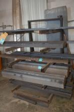 4-Shelf Cantilever Rack; 76"x3'x53"; RACK ONLY