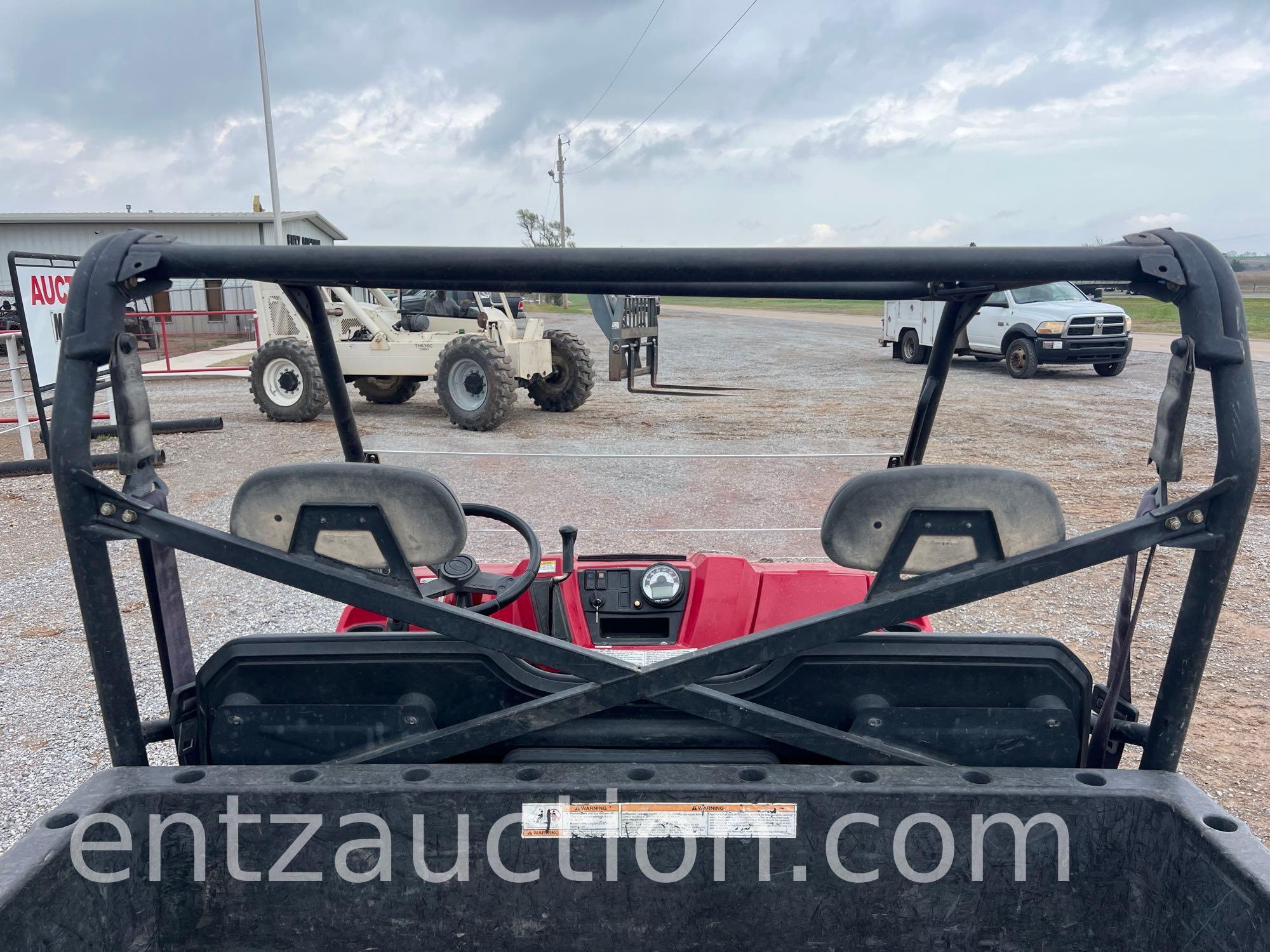 2010 POLARIS RANGER, 800 EFI, 4X4, SINGLE SEAT