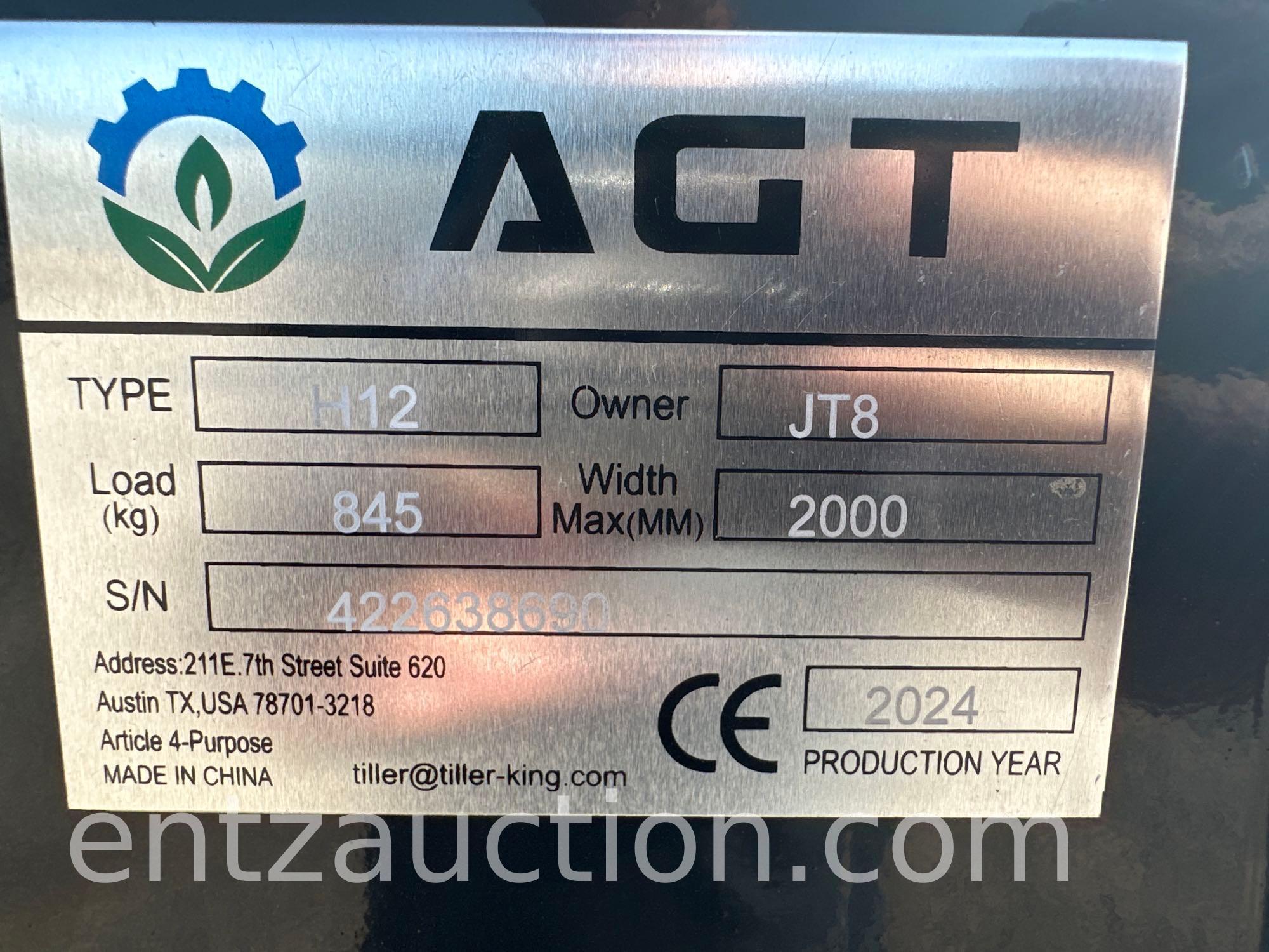 AGT INDUSTRIAL MINI EXCAVATOR, MODEL CE-H12,