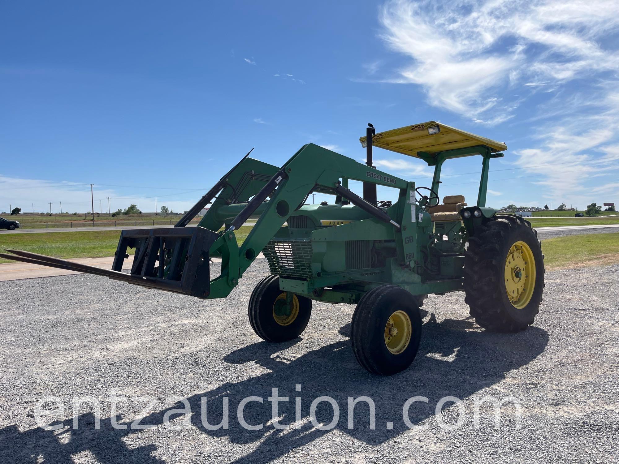 1964 JD 4020 TRACTOR, SYNCHRO, 3PT,