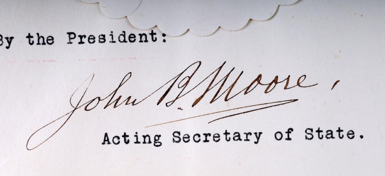 WOODROW WILSON 1913 SIGNED APPOINTMENT