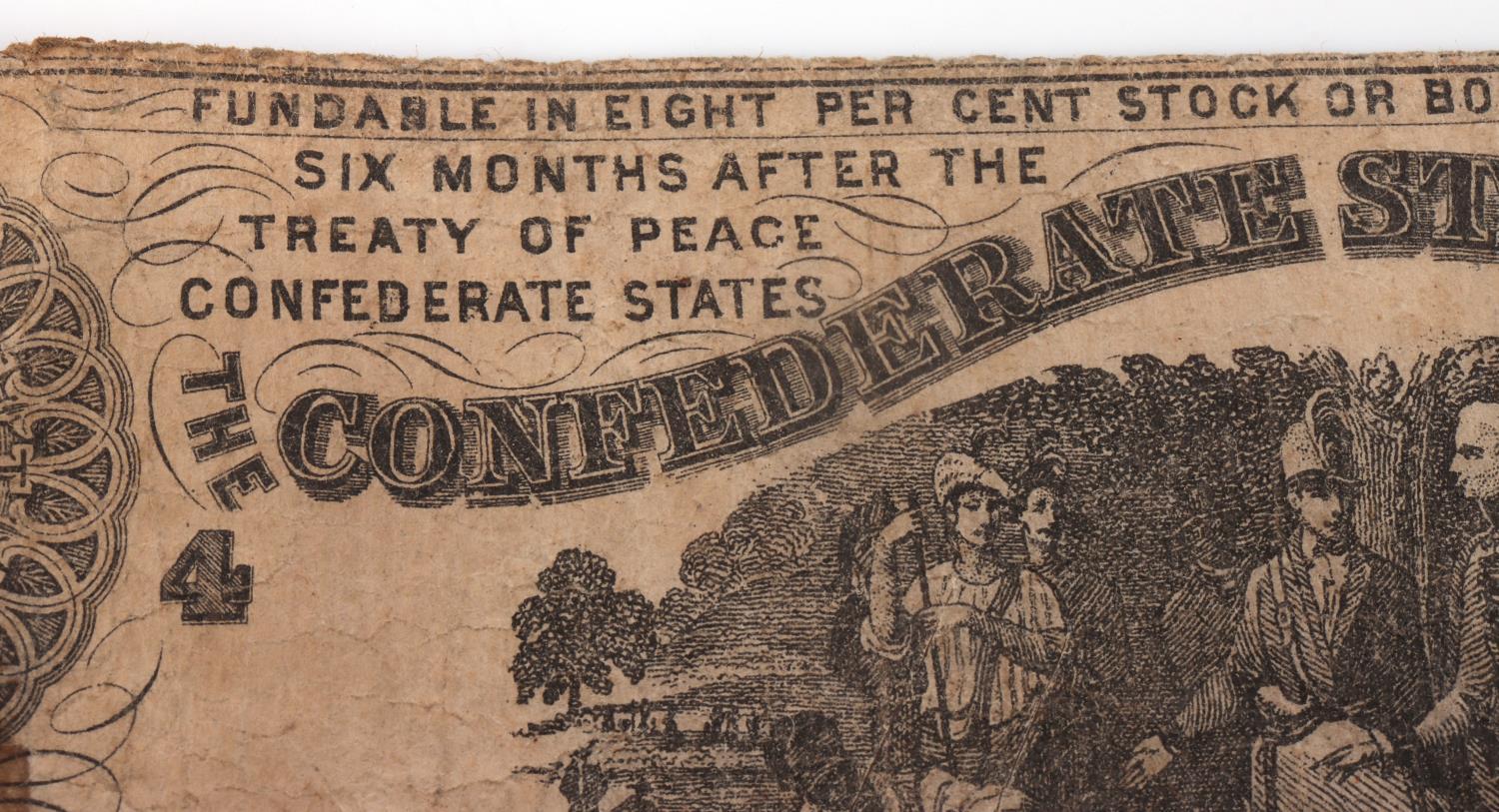 CONFEDERATE STATES OF AMERICA PAPER CURRENCY