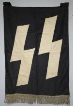 WWII GERMAN THIRD REICH SS BANNER FLAG