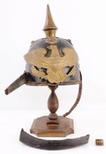 CA. 1850 U.S. ARMY SPIKE TAR BUCKET STYLE HELMET