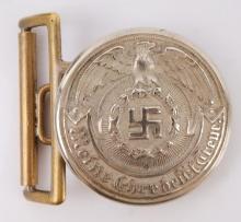 WWII GERMAN REICH WAFFEN SS OFFICER BELT BUCKLE