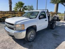 2010 CHEVY 2500HD FLATBED PICKUP TRUCK W/T R/K
