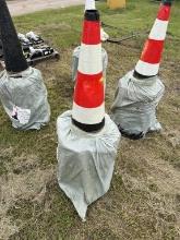 (20) Pvc Safety Traffic Cones