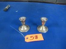 PR. OF STERLING CANDLE HOLDERS