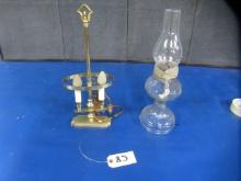 TABLE LAMP AND OIL LAMP