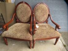 PAIR OF PARLOR ARM CHAIRS