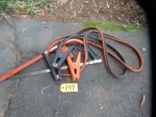 JUMPER CABLES AND HAND SAW