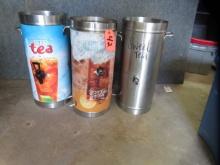 3- STAINLESS STEEL TEA DISPENSERS