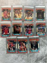 1986 Fleer Basketball 11 Card Lot - Nice