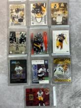 Pittsburgh Steeler Lot of 10 Jersey, Serial and Auto Cards