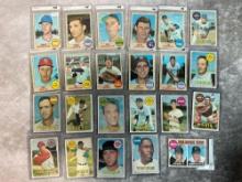 1968 Milton Bradley 11 Card and (12) 1969 O-Pee-Chee Baseball Lot - Rare Issues Mixed Condition