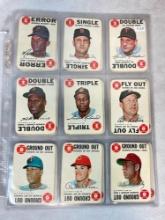 1968 Topps Baseball Game Cards Partial Set 26 of 33 - Clemenre, Yaz, Rose, Kaline, Carew, Killeebrew
