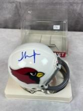 Thomas Jones Signed Arizona Cardinals Mini Helmet - Topps Authentic