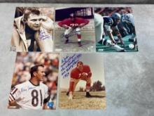 Doug Atkins, Roosevelt Brown, Lou Creekmur, Leo Nomellini & Bob Lilly Signed Photos