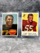 Jim Taylor RC and Forest Gregg RC - Topps 1959 #  and 1960 #