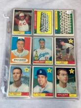 1961 Topps Baseball 50 Card Lot Between #92-179- EX-EXMT
